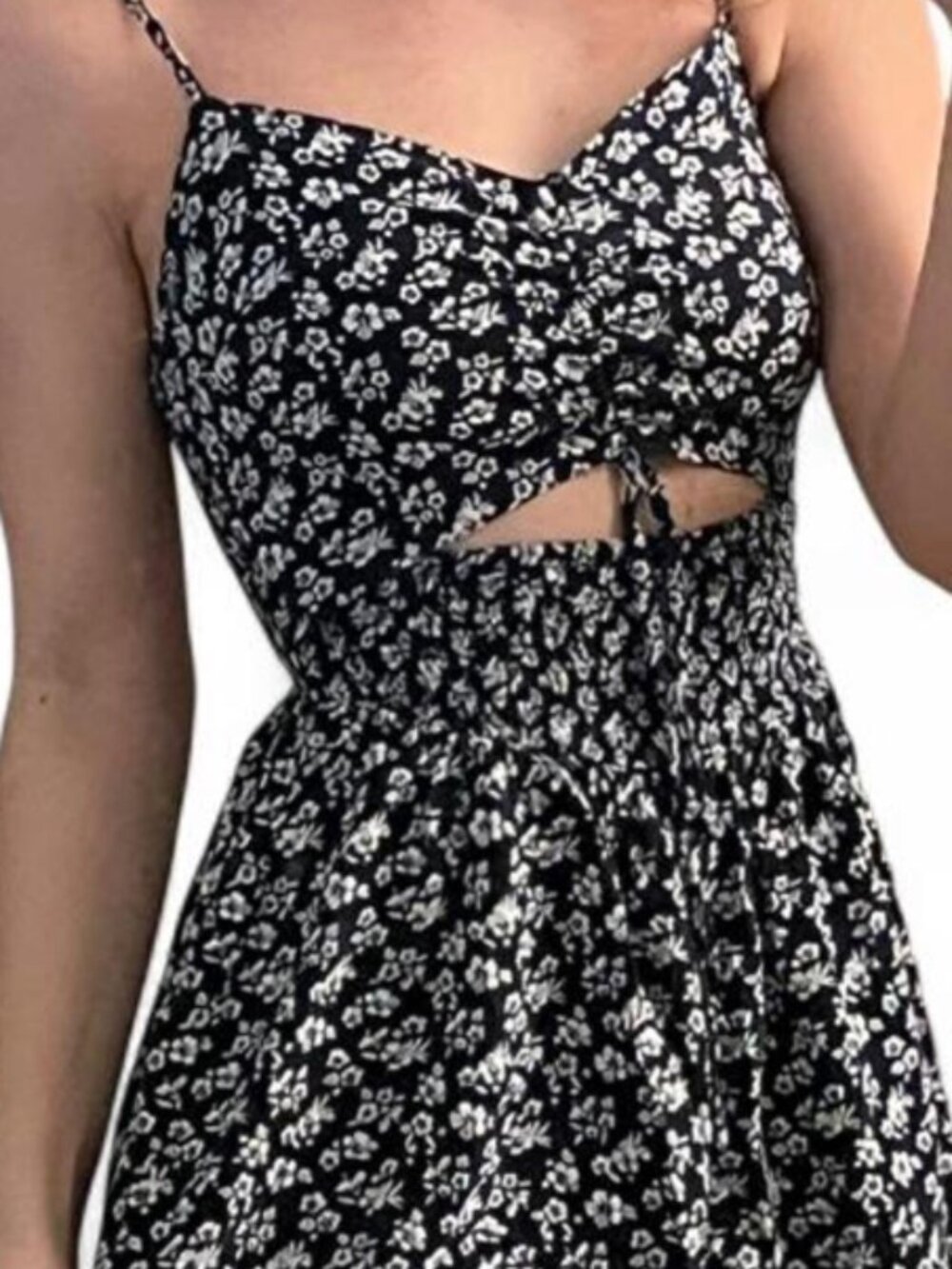 Floral Cut out Romper